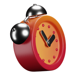 3D Clock Icon - Time Management