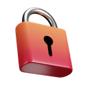 3D Lock Icon - Security
