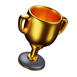 3D Trophy Icon - Achievement