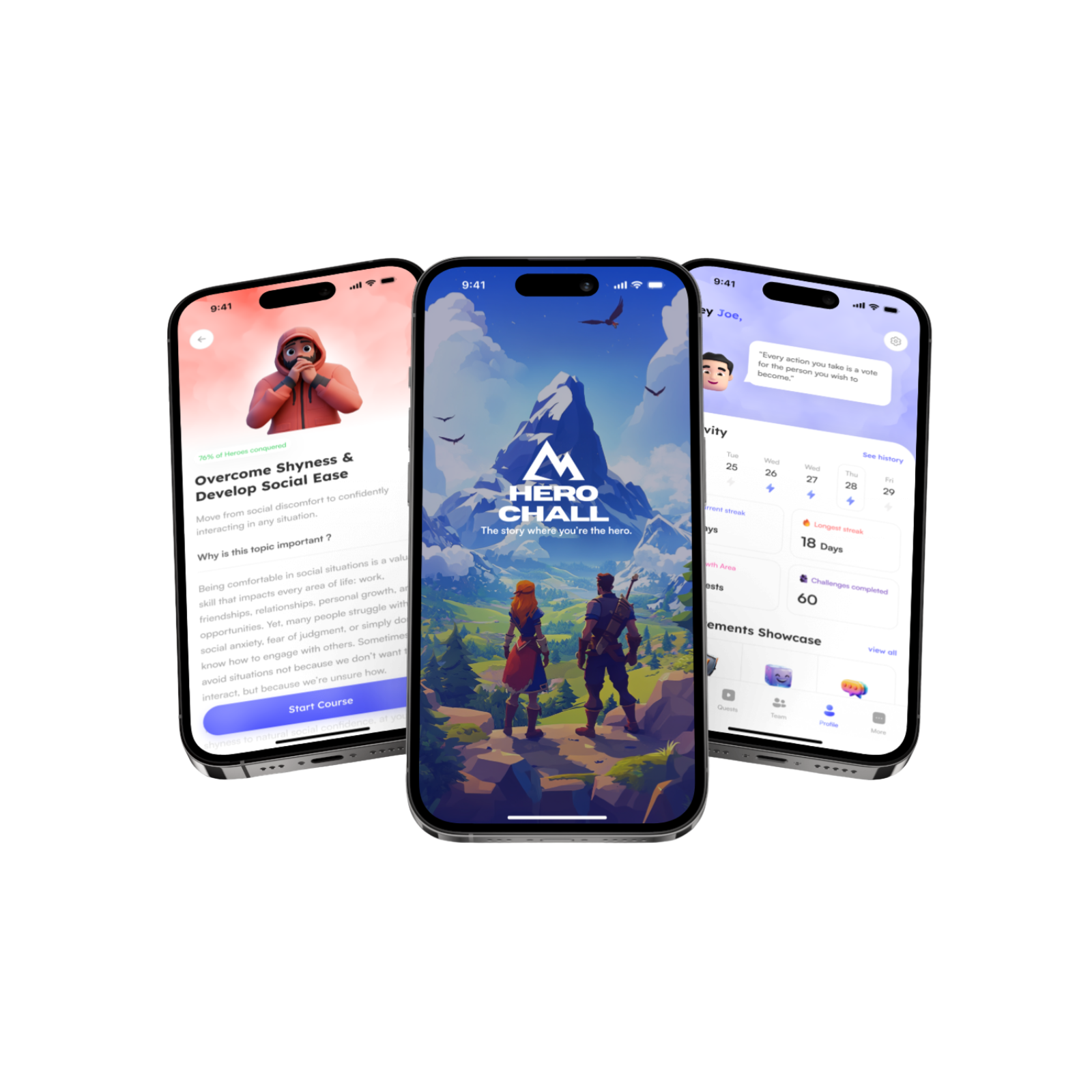 Herochall App Screenshot